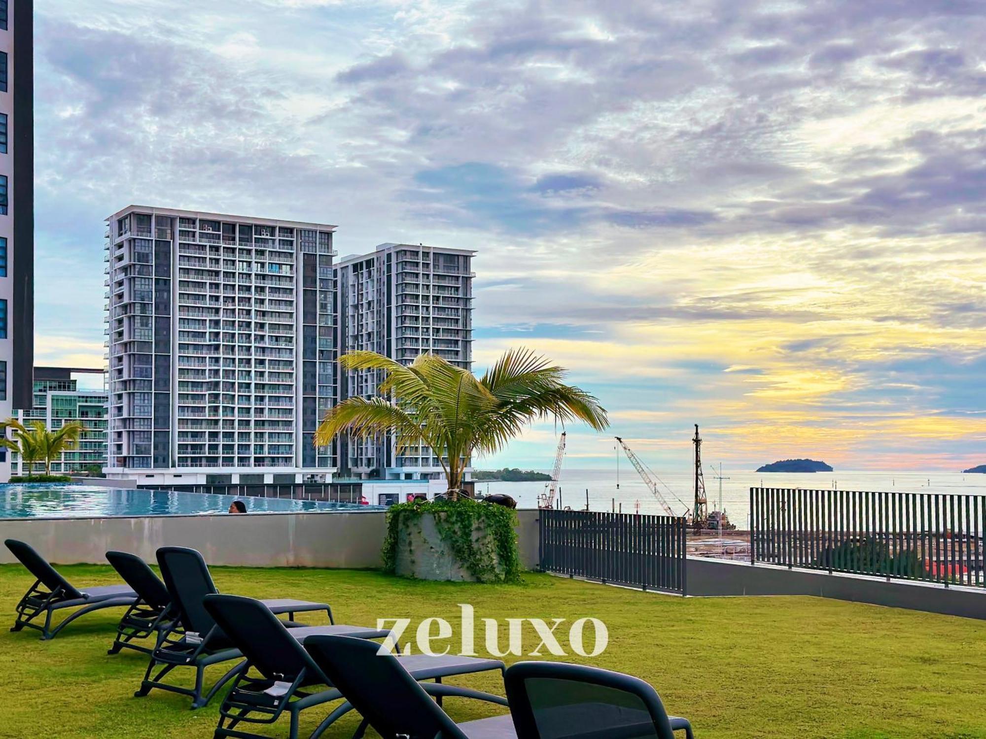 #5 Jesselton Quay City Pads Seaview By Zeluxo Κότα Κιναμπαλού Εξωτερικό φωτογραφία